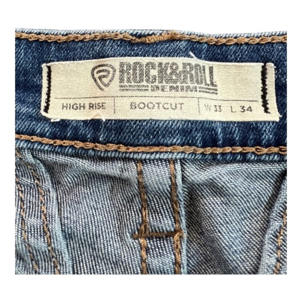 EUC Rock & Roll Denim high rise boot cut jeans | size 33 - Picture 7 of 9